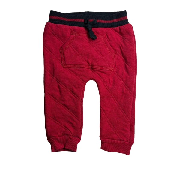 Red Quilted Jogger First Impressions Baby 6-9 Month New - Picture 1 of 4